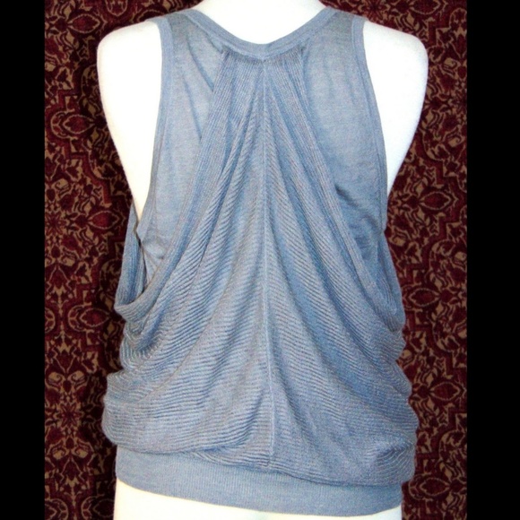 ANN TAYLOR LOFT gray sleeveless knit blouse XS✨ - Picture 5 of 7